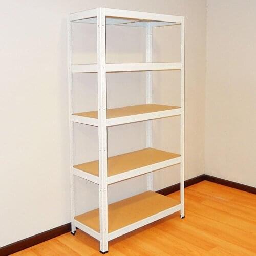 KO-Futtal Métalica stanteria ideal for shops, trade, garages and warehouses without screws of 180x75x35 White