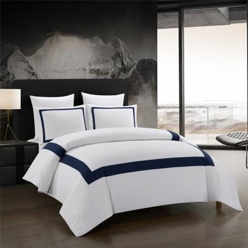 Splicing bedding set 2/3 pcs luxury American style Linens Bed linen for home hotel Quilts duvet cover sets for beds pillow case