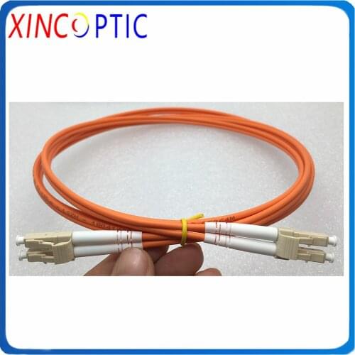 LC/UPC-LC/FC/SC/STUPC Mulit mode OM2 50/125 Duplex 3.0mm,50M,LSZH Orange Jacket,Dual Fiber Optic Patch Cord Jumper