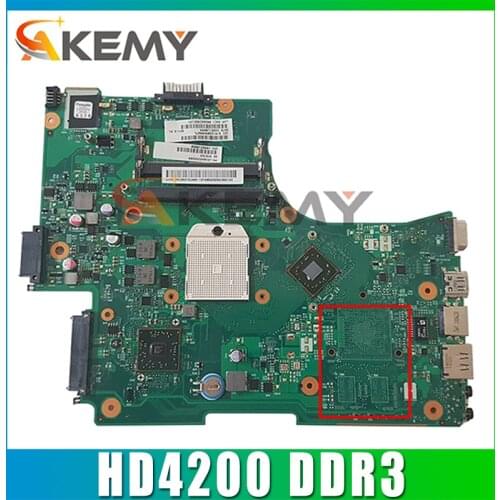 AKEMY V000218060 1310A2333209 Laptop Motherboard for Toshiba Satellite L650D HD4200 DDR3 Main board free cpu Full Tested
