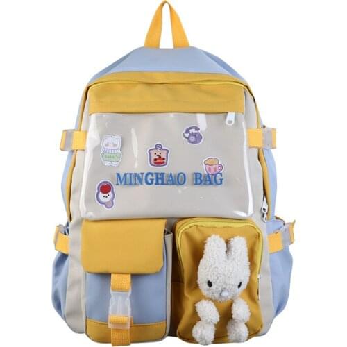 Cute Cartoon Rabbit Schoolbag For Girl Students Leisure Large Capacity Backpack Bags For Women Designer Bag Sac De Luxe Femme