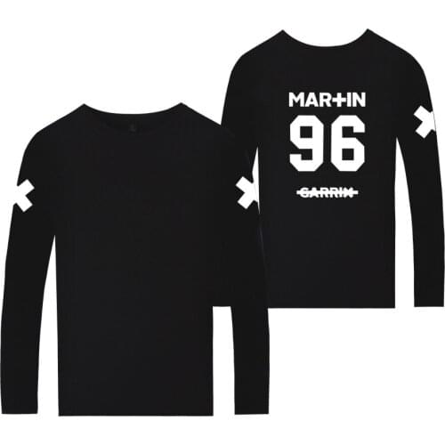 Martin Garrix T-shirt Nederland Music DJ GRX Spring Long Sleeve Shirt For Boys Fashion Design White T-shirt Men Cotton Plus Size