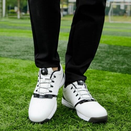 New Professional Golf Shoes for Men Lace Up Breathable Training Golf Sneakers Men Sport Anti Slip Sneakers