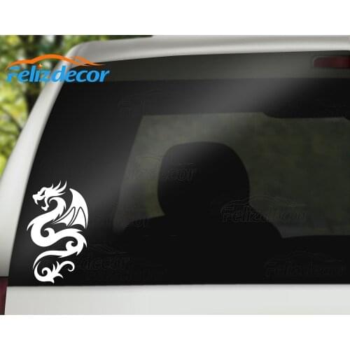 Dragon Stickers Car Vinyl Car Window Decor Decals Waterproof Removable Art Rear windshield Decoration Animal Hot L478