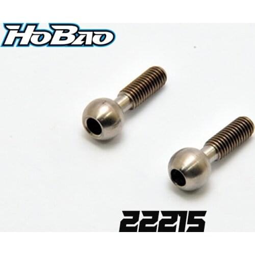 Original OFNA/HOBAO RACING 22215 TITANIUM PIVOT BALL, 2PCS For 1/10 HYPER GPX4 RTR/PRO On Road