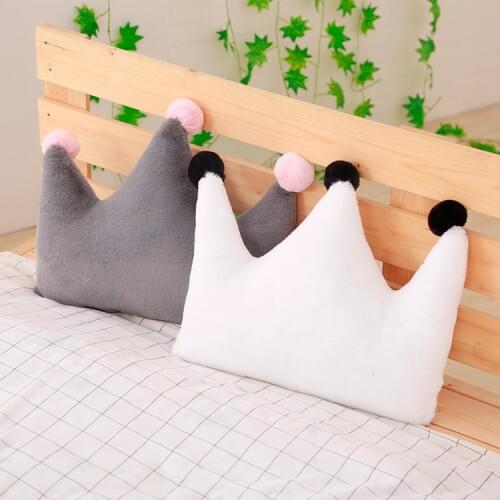 1pc New Super Soft Plush Pillow Lovely Stuffed Heart Moon Crown Star Shape Toys Sofa Cushion Room Decoration Kids Sleeping Doll