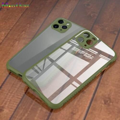 Anti-Fall Clear Case for iPhone 11 Pro Max 11Pro X XR XS Max Hard Case For iPhone 6 6S 7 8 Plus SE 2020 Case Transparent Cover