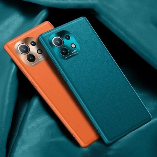 Luxury Leather Phone Case For Xiaomi Mi 11 Lite 11 10 Ultra Mi POCO F3 Redmi K40 Pro Camera Protection Cover Case