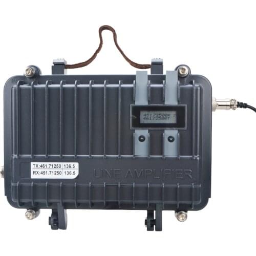 V8 Walkie Talkie Repeater UHF Analog Mini Mobile Two Way Repeater Station 10W 16Ch with Built-in Duplexer, Programming Cable