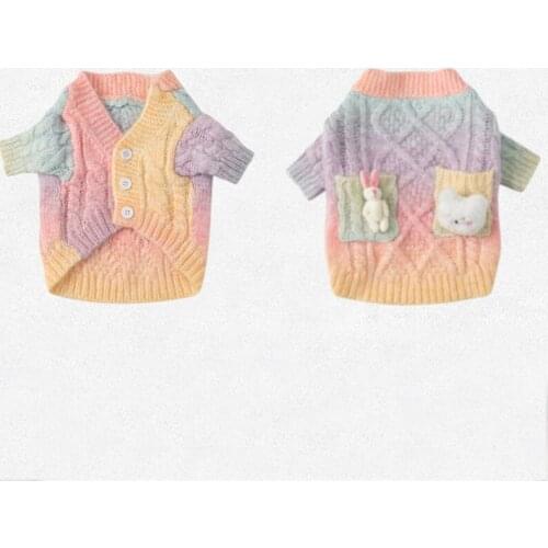 Small Dog Cat Knitted Sweater Winter Pet Clothes Dog Cardigan Puppy Chihuahua Dachshund Schnauzer Corgi Yorkshire Bichon Apparel