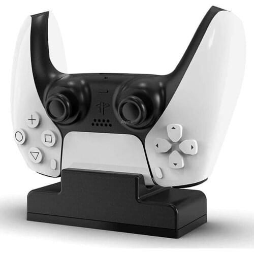 For Playstation /PS5 Controller Charger Single USB Handle Seat Fast Charging Docking Stand & LED Indicator Game Accessories