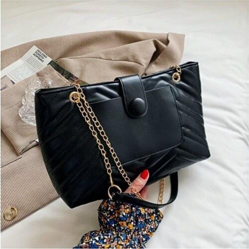 Women Totes Embroidery Thread Large Bag Female Fashion Chain Shoulder Crossbody Messenger Bag Tote Designer Handbag