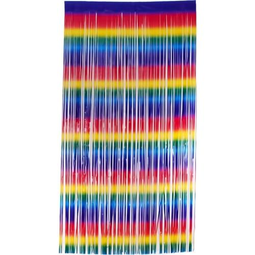 5pcs 1X2M Macaron Fringe Tinsel Curtain Garland Wedding Birthday Decoration Backdrop Curtains Photo Booth Tassel Banner