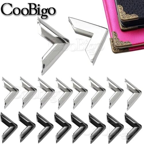 50pcs Book Corner Albums Scrapbooking Menus Folders Metal Corners for DIY Card File Box Bags Protectors