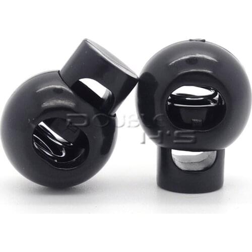 500pcs/lot Plastic Ball Cord Locks Round Toggle Clip Stopper Widely Used For Clothing/Backback/ Paracord