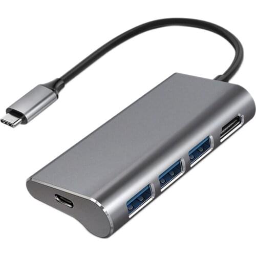 USB C Hub Adapter, Type C 4 in 1 USB3.0 Hub, for Mobile Phones, Computers, Laptops