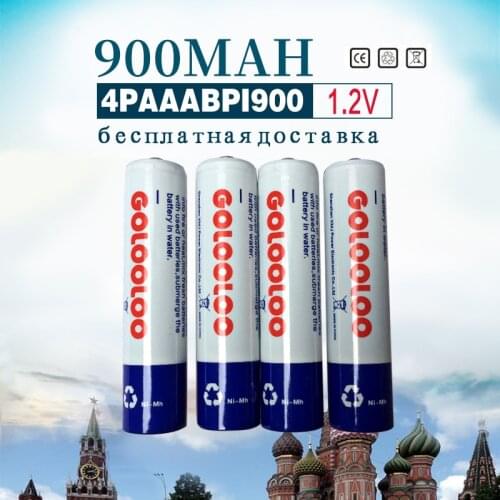 AAA NI-MH 900mAh 1.2V Battery Low 4pcs Self-discharge batteries High Persistence Rechargeable battery