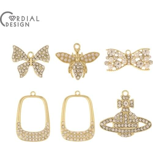 Cordial Design 50Pcs Jewelry Accessories/Multi Shape/Pendants/Imitation Pearl/DIY/Jewelry Findings & Components/Hand Made