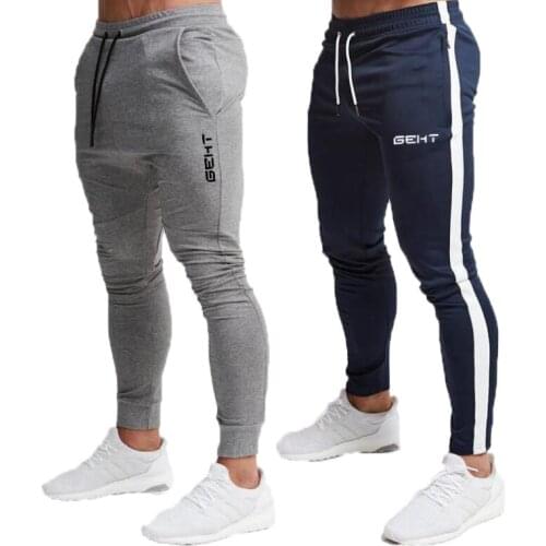 2019 Summer New Fashion Thin section Pants Men Casual Trouser Jogger Bodybuilding Fitness Sweat Time limited Sweatpants