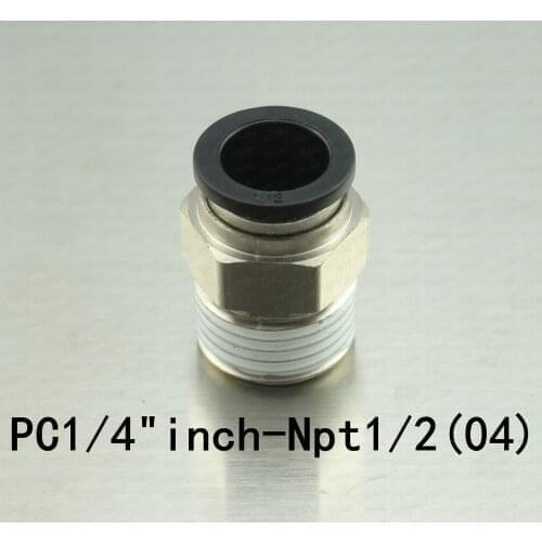Quick brass joint Inch tube size PC 1/8" 1/4" 3/8 1/2 coupling straight air fitting 5/16 TO 1/8 NPT thread 5/32" 1/4" 3/8" 1/2"