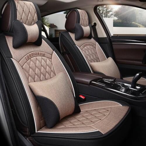 Car Seat Cover General Cushion Flax Car pad Car Styling For Benz BMW Lincoln Honda SUV All models