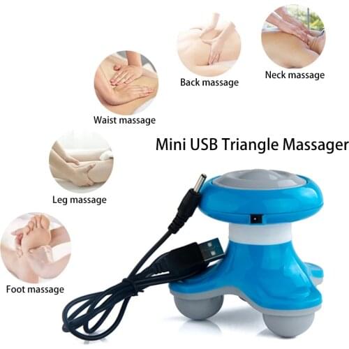 Mini Portable Full Body Massage Electric Triangle Massage Kneading Home Massager Relaxation Slimming USB Beauty