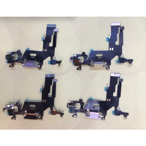 For Apple iPhone 11 White/Black/Red/Yellow/Purple/Green Color Charging Port Dock Connector Flex Cable