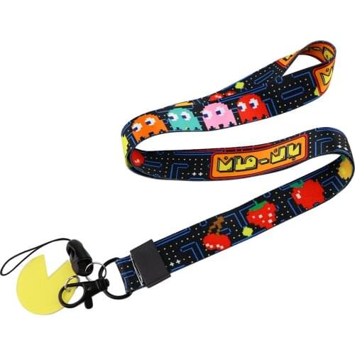 JF1149 Cartoon Game Anime Neck Strap Lanyard for Key ID Card Gym Cell Phone Straps USB Badge Holder DIY Neck Strap Hang Rope