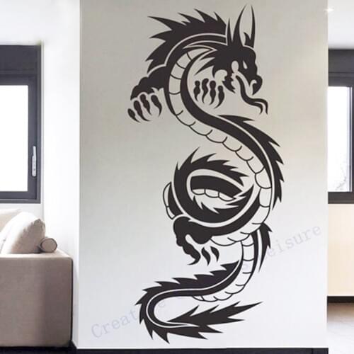 China of Oriental Traditional Wall Stickers " Dragon " Vinyl Wall Art Decor