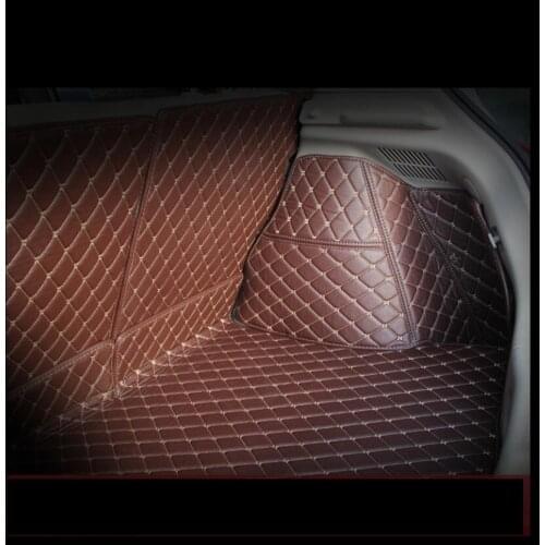 For Leather Car Trunk Mat Cargo Liner for Nissan Tiida 2016 2017 2018 2019 Pulsar C13 Rug Carpet Interior Accessories