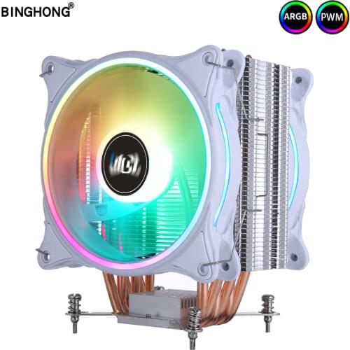 BINGHONG Cpu Cooler 6 Heat pipe X79 LGA 2011-V3/V4 RGB 120mm Fan cooling Computer processor cooling X99 X299 2020 New Arrivals
