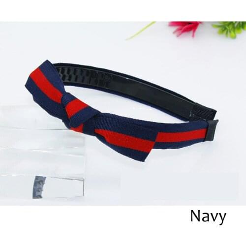 Hot Selling Fashion Ribbon Bowknot Lady Hair Bands Stripe Headband For Headwear Plaid Hair Accessories