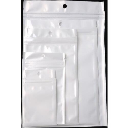 Fashion Design 50/100Pcs Self Seal Zipper Plastic Retail Packaging Pack Poly Pouches For DIY Wedding Brithday Gift Bag