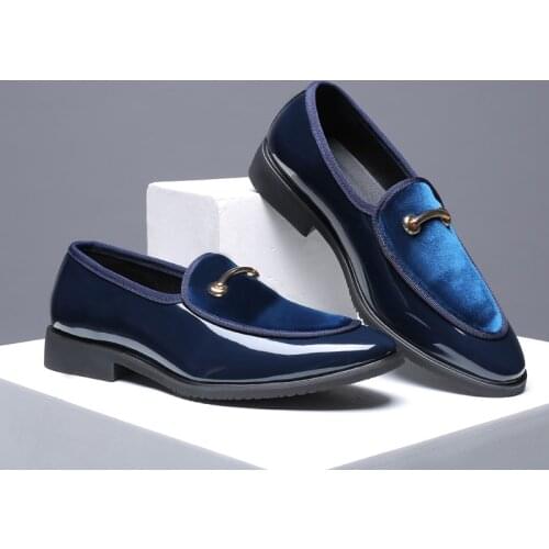 Yomior Big Size Men Casual Leather Shoes Slip-On Spring Pointed Toe Formal Dress Loafers Male Business Suit Party Banquet Shoes