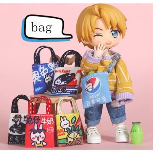 OB BJD Doll Snack Bag Crossbody Bags Doll Accessories for ob11,Molly,obitsu11,1/12bjd Doll Bag Accessories