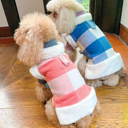 PETCIRCLE Dog Clothes Traction Rope Cotton Coat Vest Fit Small Dog Puppy Pet Cat Autumn&Winter Pet Cute Costume Pet Clothes Coat