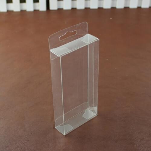 Clear PVC plastic box with Hang Hole Cookies Candy Wedding Favor Boxes DIY Craft Packaging