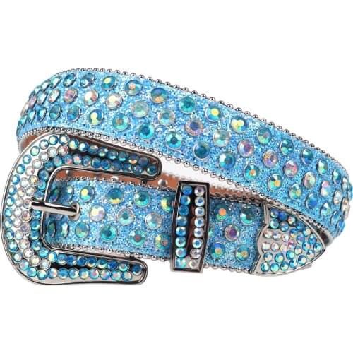 New Luxury Strap Rhinestones Belt For Women Men Western Diamond Studded Belts Cinto De Strass Cowgirl Cowboy Ceinture Femme Jean