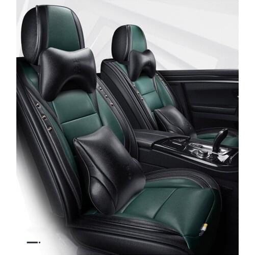 Ins blue leather car seat cover For honda civic 2006 2011 accord 2003 2007 crv 2008 freed stream stepwgn jazz fit accessorie