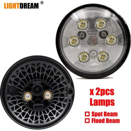 Aircraft Led Headlights Par36 18W Round 4.5" inch Par 36 Led Taxi & Landing Work lights x2pcs/lots Free Shipping