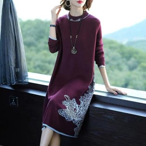 TQGQG Fashionable Knitted Dresses