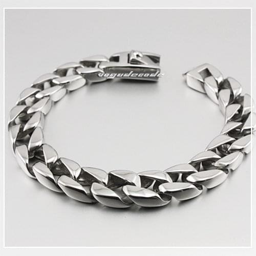 Sample Order 8.6" 316L Stainless Steel Mens Bracelet 5C010 Length Customizable