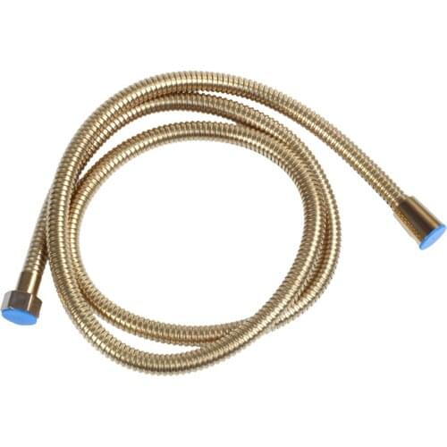 1.5m Gold Shower Head Hose Long Flexible Stainless Steel Bathroom Water Tube