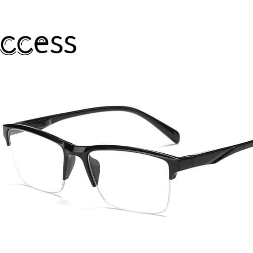 +0.75 To +4.0 New Fashion Reading Glasses Half Frame Ultralight Resin Vintage Large Frame Women Man Reading Glasses