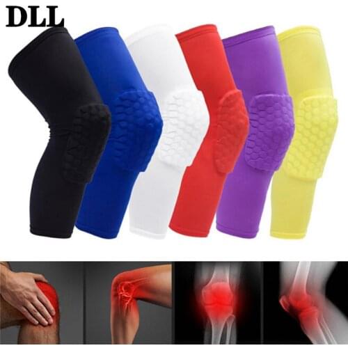1pc Knee Pad Safety Knee Guard Wraps Brace Supports Protection Honeycomb Tapes Volleyball Basketball Kneepad Compression Socks