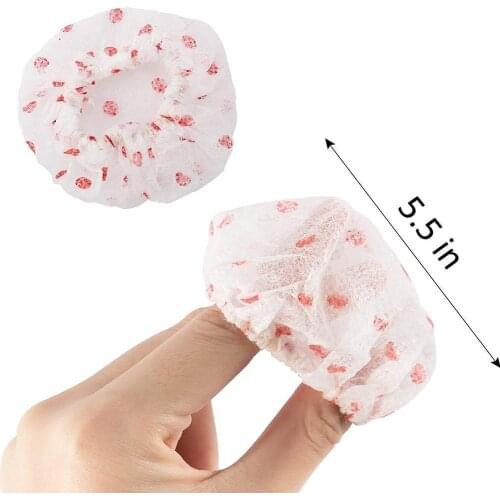 2/20Pcs Wave Dot Non-woven Microphone Cover Disposable Microphone Earphone Elastic Cover Cover Hygienic Band Odor-free Stre I9L6