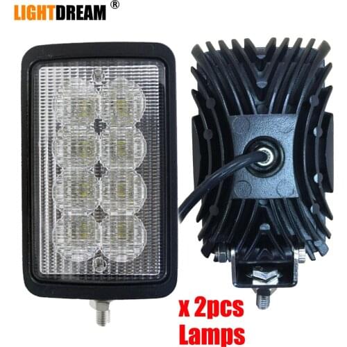 40W LED Side Mount Light 6x4 Rectangle Flood WorkLamp For Massey Ferguson Tractors: 6235,6245,6255,6265,6270,6280+ x2pcs