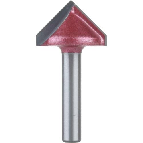 5PCS CNC Engraving 6mmx22mm 3D V Groove Router Bit Bevelling Cutter 90 Degree