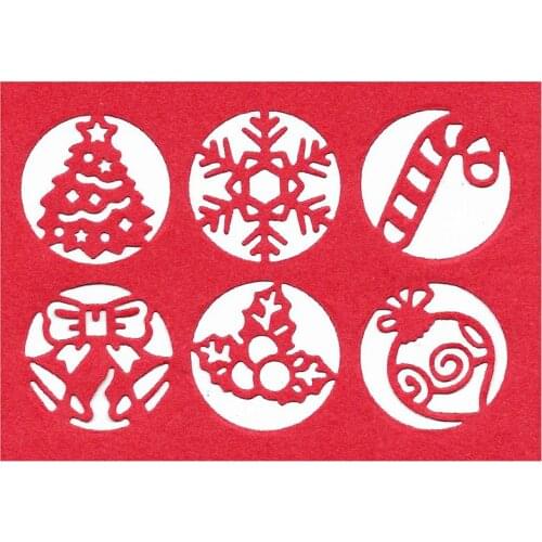 6pcs Christmas Set Metal Cutting Dies Scrapbooking Album Navidad Cards Making Decorative Crafts Embossing Stencil Dies New2020