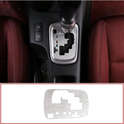 Aluminum Alloy Silver Gear Shift Panel Cover，For 2015-2020 Toyota Hilux Interior Modification Accessories